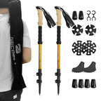 MunaWear - Trekking & Hiking Poles - EverTrail - Ultralight Carbon Fiber Trekking Poles for Hiking and Climbing - 