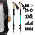 MunaWear - Trekking & Hiking Poles - EverTrail - Ultralight Carbon Fiber Trekking Poles for Hiking and Climbing - 