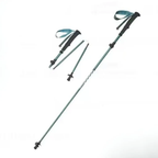 MunaWear - Trekking & Hiking Poles - PeakPulse – Ultralight Carbon Fiber Folding Hiking Poles for Trekking & Climbing - Green / Large (115-135cm)