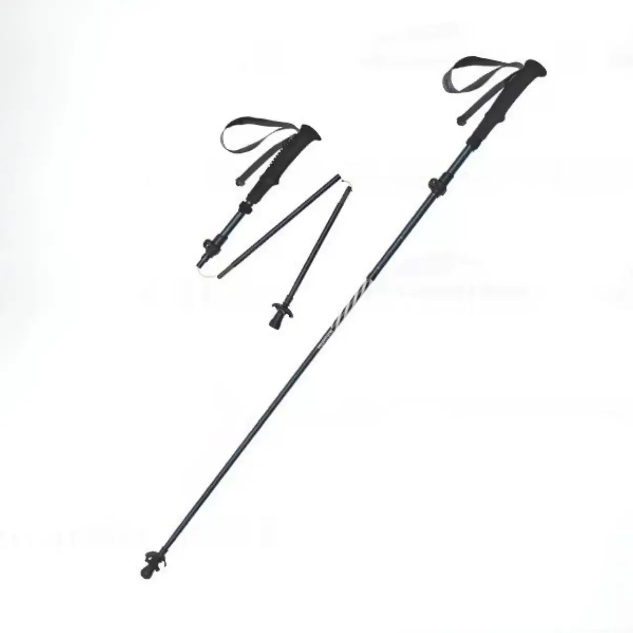 MunaWear - Trekking & Hiking Poles - PeakPulse – Ultralight Carbon Fiber Folding Hiking Poles for Trekking & Climbing - Purple / Large (115-135cm)