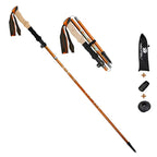 MunaWear - Trekking & Hiking Poles - ZenithPath – Ultralight Adjustable Trekking Poles with Quick Lock System for Hiking & Walking - Orange