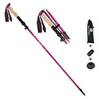 MunaWear - Trekking & Hiking Poles - ZenithPath – Ultralight Adjustable Trekking Poles with Quick Lock System for Hiking & Walking - Purple
