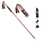 MunaWear - Trekking & Hiking Poles - ZenithPath – Ultralight Adjustable Trekking Poles with Quick Lock System for Hiking & Walking - Red