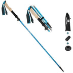 MunaWear - Trekking & Hiking Poles - ZenithPath – Ultralight Adjustable Trekking Poles with Quick Lock System for Hiking & Walking - Sky Blue