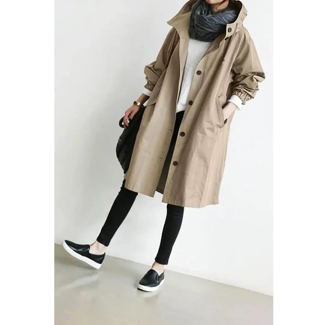 Liora – Stylish Women's Trench Coat With Classic Long Fit For Everyday And Business Wear 7