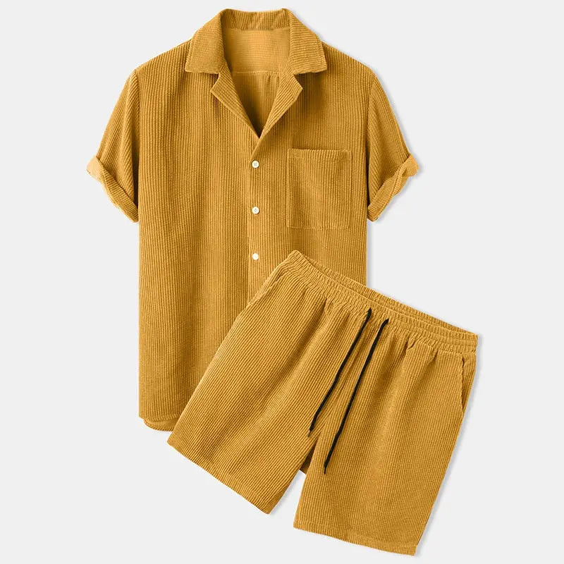 Ethan – Lightweight Casual Two-Piece Set with Shirt and Shorts Size S-XXXL 0
