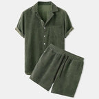 Ethan – Lightweight Casual Two-Piece Set with Shirt and Shorts Size S-XXXL 1