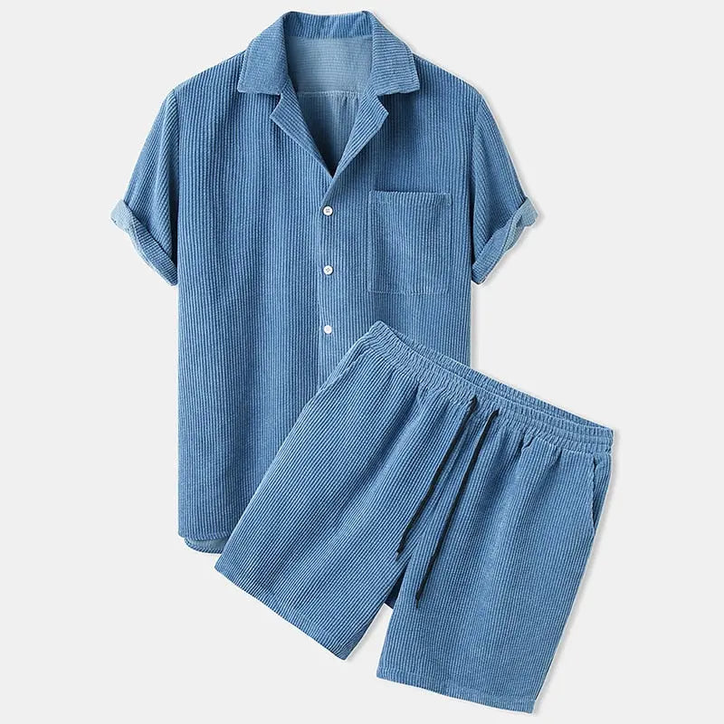 Ethan – Lightweight Casual Two-Piece Set with Shirt and Shorts Size S-XXXL 2