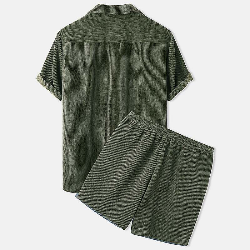 Ethan – Lightweight Casual Two-Piece Set with Shirt and Shorts Size S-XXXL 3