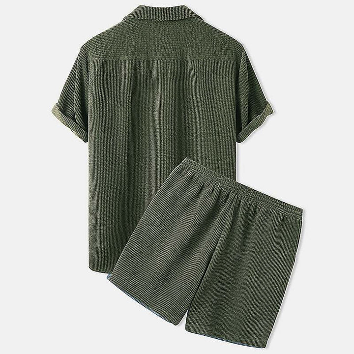 Ethan – Lightweight Casual Two-Piece Set with Shirt and Shorts Size S-XXXL 3
