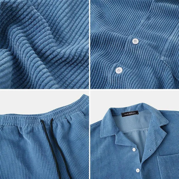 Ethan – Lightweight Casual Two-Piece Set with Shirt and Shorts Size S-XXXL 4