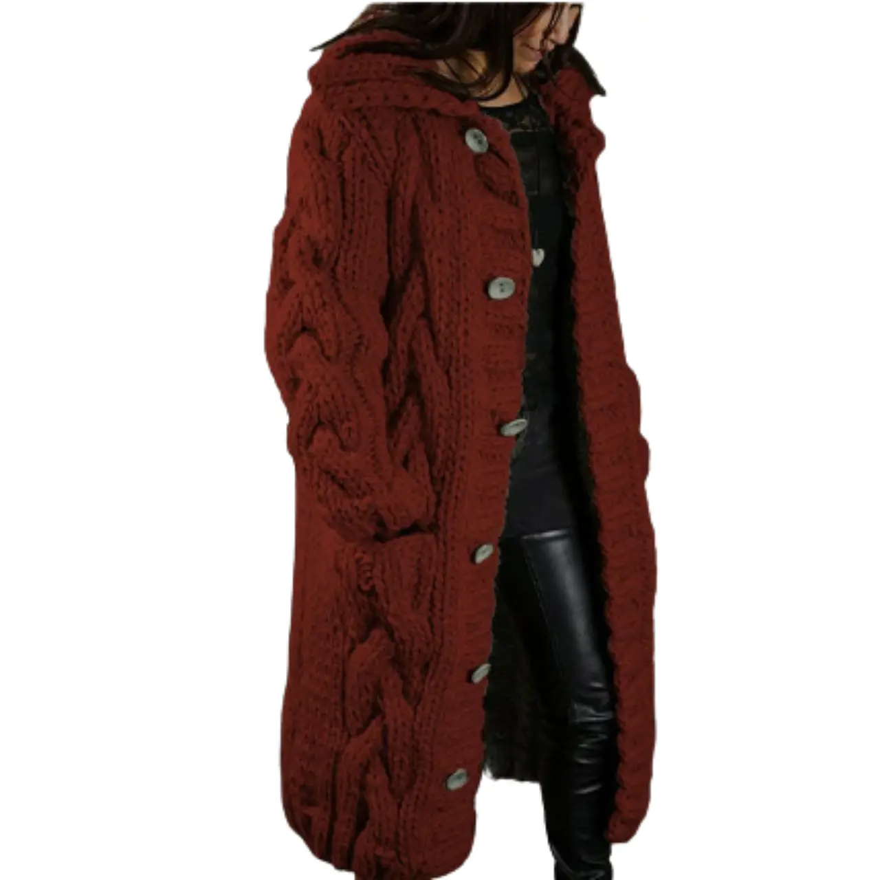 MunaWear - Vests - Caden - Stylish Men's Vest With Comfortable Fit For Everyday And Formal Wear - Dark Red / 5XL