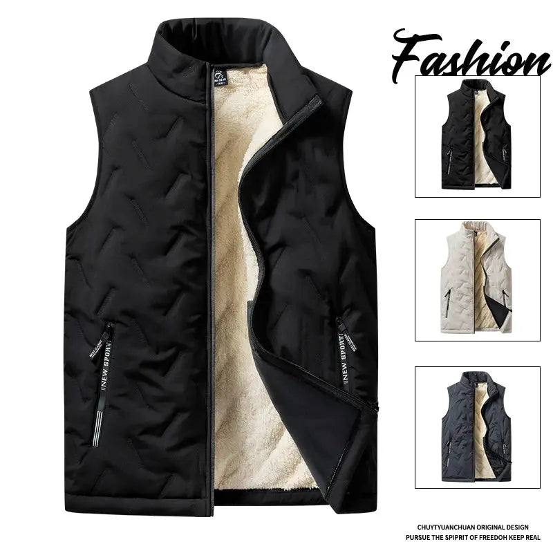 Ethan - Plus Size Cotton Vest Jacket for Men, Stylish & Warm for Autumn/Winter, Size XL-3XL 1