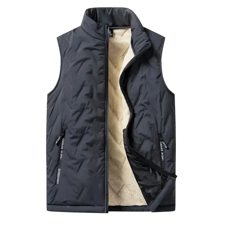 Ethan - Plus Size Cotton Vest Jacket for Men, Stylish & Warm for Autumn/Winter, Size XL-3XL 4