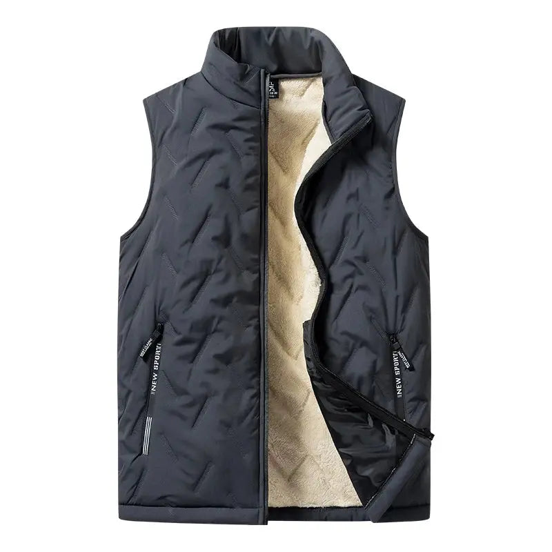 Ethan - Plus Size Cotton Vest Jacket for Men, Stylish & Warm for Autumn/Winter, Size XL-3XL 0