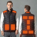MunaWear - Vests - FrostPeak - Heated Gilet for Men with Carbon Fiber Heating & 3 Adjustable Heat Levels - 