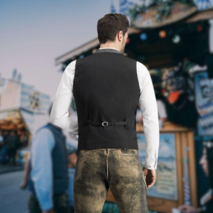 Oktoberfest Men's Trachten Vest – Stylish Authentic Design – Perfect for Beer Festivals 2
