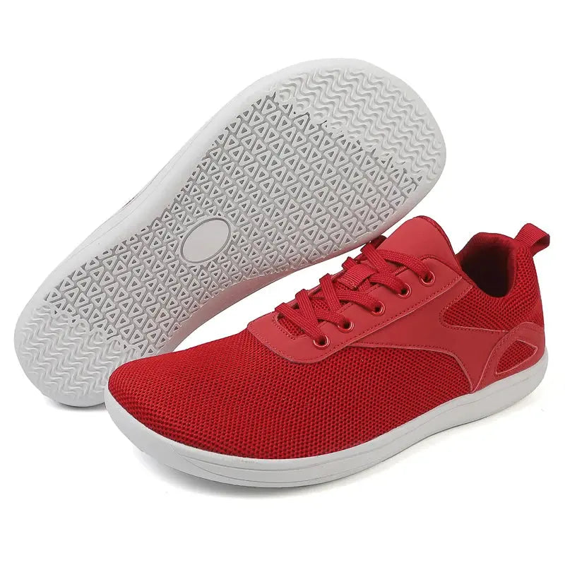 MunaWear  Walking Shoes  Liam – Men's Trainers Minimalist Barefoot Walking Shoes with Breathable Mesh Upper and Wide Toe Box Design 