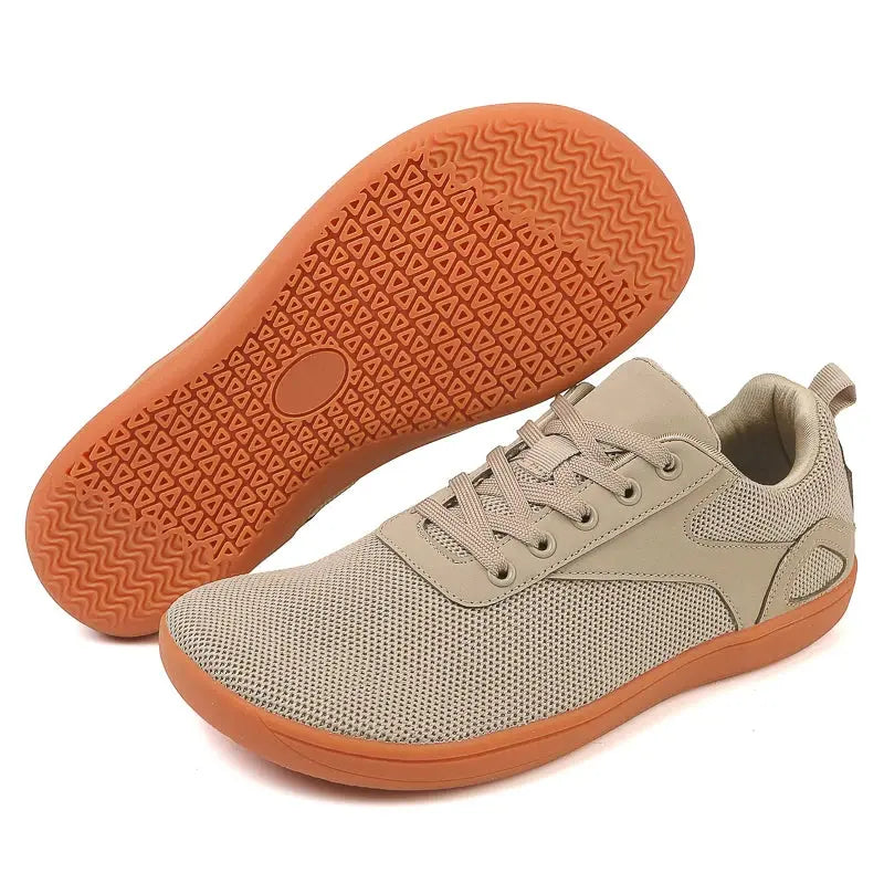 MunaWear  Walking Shoes  Liam – Men's Trainers Minimalist Barefoot Walking Shoes with Breathable Mesh Upper and Wide Toe Box Design 