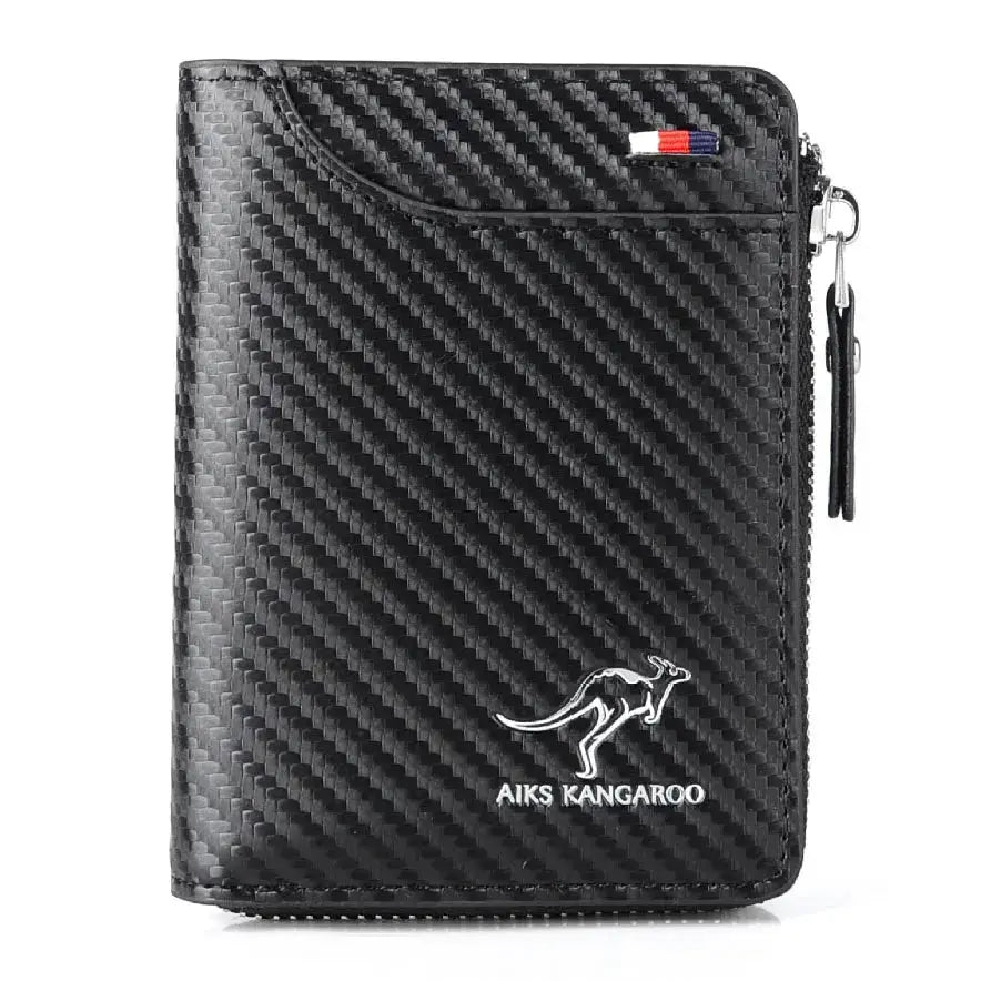 Caden - Luxury RFID Blocking Wallet With Zipper For Business And Everyday Use 0