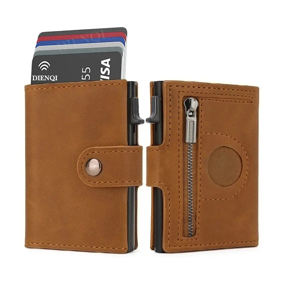 Caden - Luxury Slim Carbon Fiber Wallet With Airtag Pocket For Modern Men 10