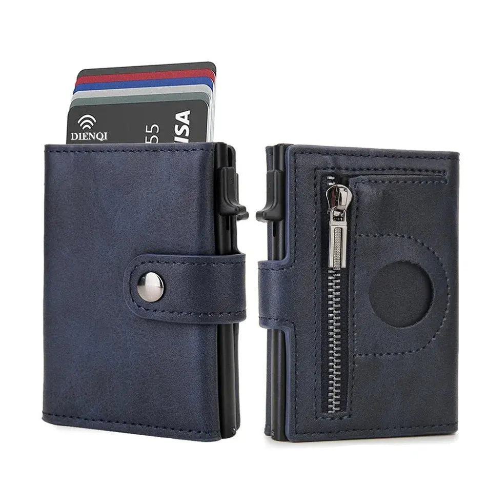 Caden - Luxury Slim Carbon Fiber Wallet With Airtag Pocket For Modern Men 8