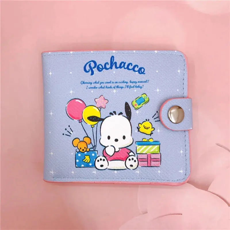 Liora - Cute PU Coin Purse With Button Closure For Everyday Use 11