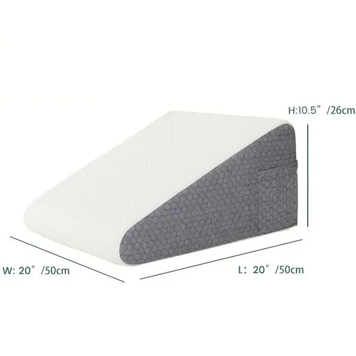 Mia - Soft Memory Foam Bed Wedge Pillow for Elevation & Snoring Relief 0