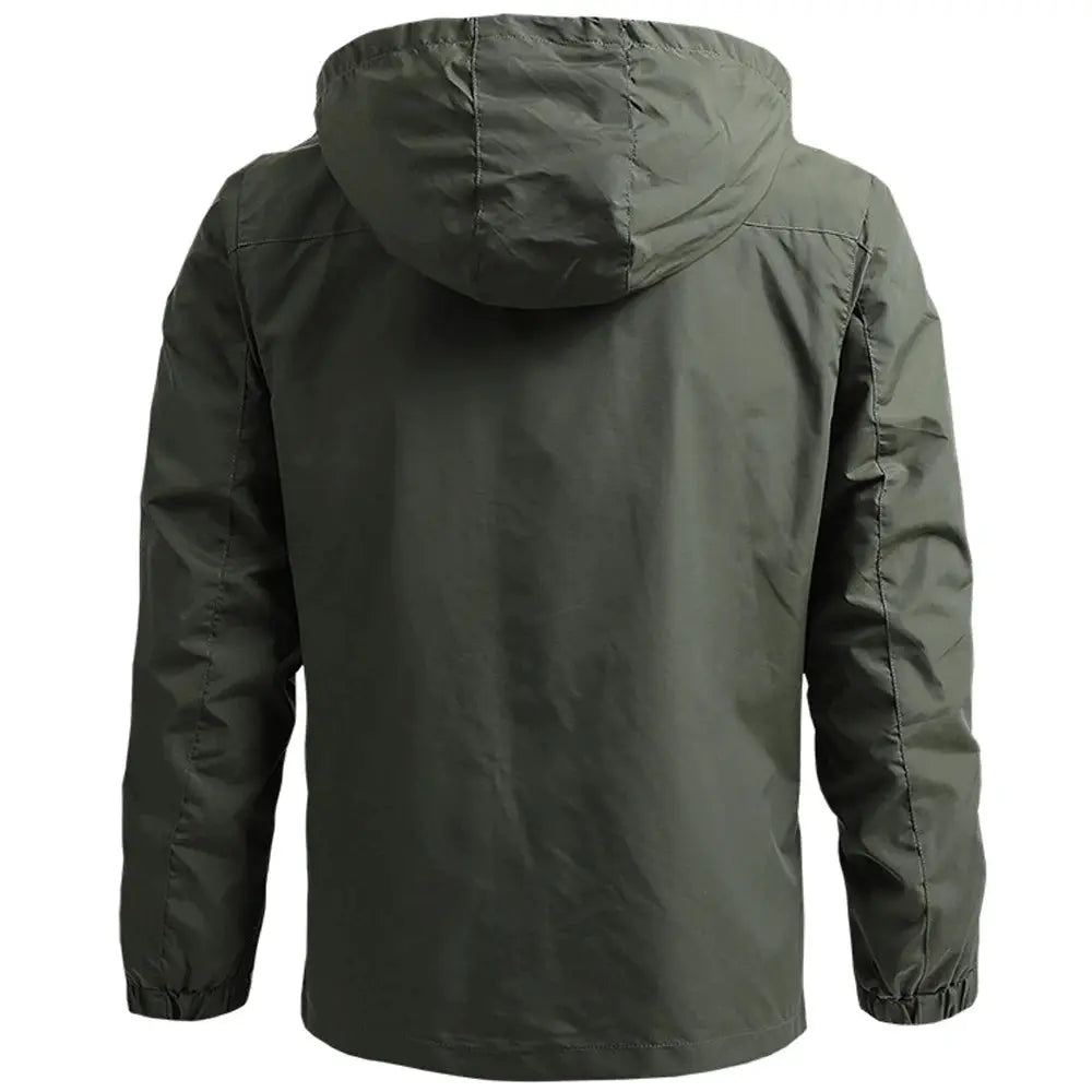 MunaWear  Windbreakers  Liam - Tactical Waterproof Jacket for Men with Adjustable Hood, Sizes S-5XL 