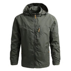 MunaWear  Windbreakers  Liam - Tactical Waterproof Jacket for Men with Adjustable Hood, Sizes S-5XL  army-green-5XL