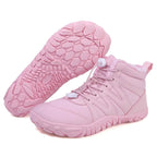 MunaWear  Winter Boots  Mia – Waterproof High-Top Snow Boots for Women with Plush Lining and Anti-Slip Sole  Pink-42