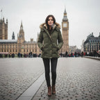 MunaWear - Winter Coats - Liora – Stylish Women's Winter Coat With Removable Hood For Everyday Comfort - 