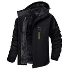 MunaWear - Winter Jackets - Rowan – Men's Waterproof Winter Jacket with Cozy Fleece Lining for Ultimate Warmth - Black / 7XL