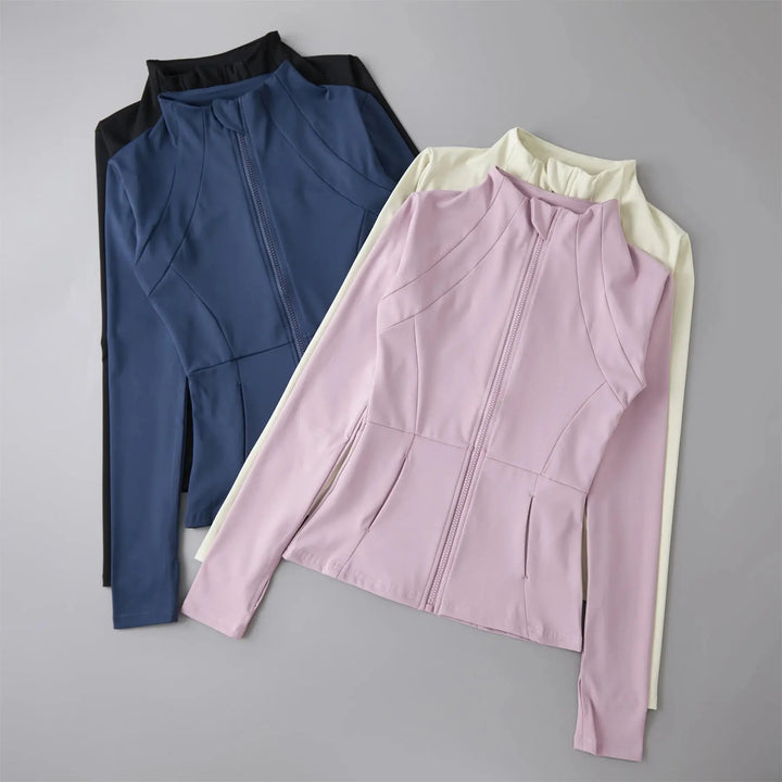 Ava – Lightweight Long Sleeve Windbreaker Sports Jacket for Women, Perfect for Running & Workouts, Size XS-L 1