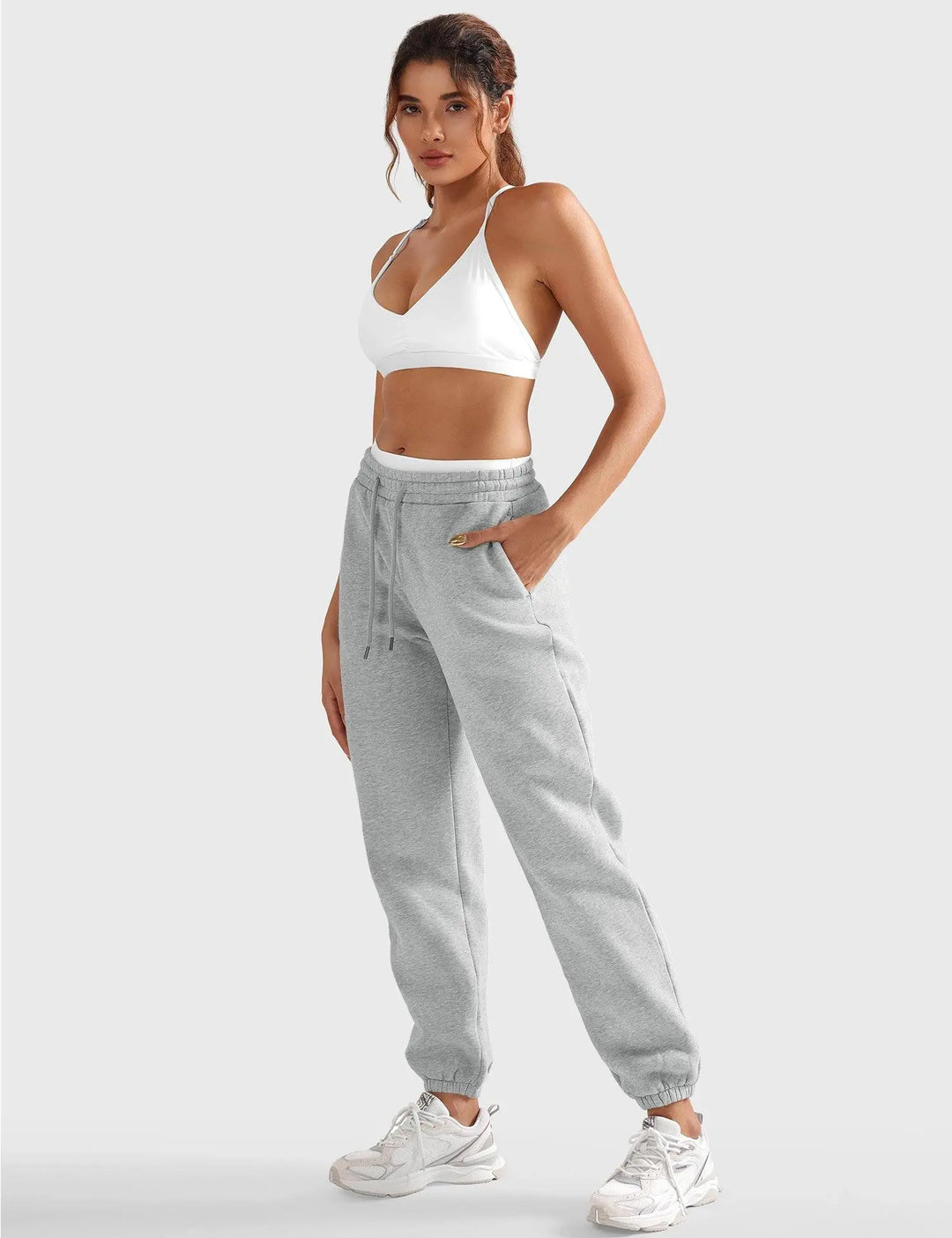 MunaWear  Women's Activewear  Lila – Relaxed Fit Ladies Jogging Pants with Adjustable Waistband & Deep Pockets, Best Joggers for Women 