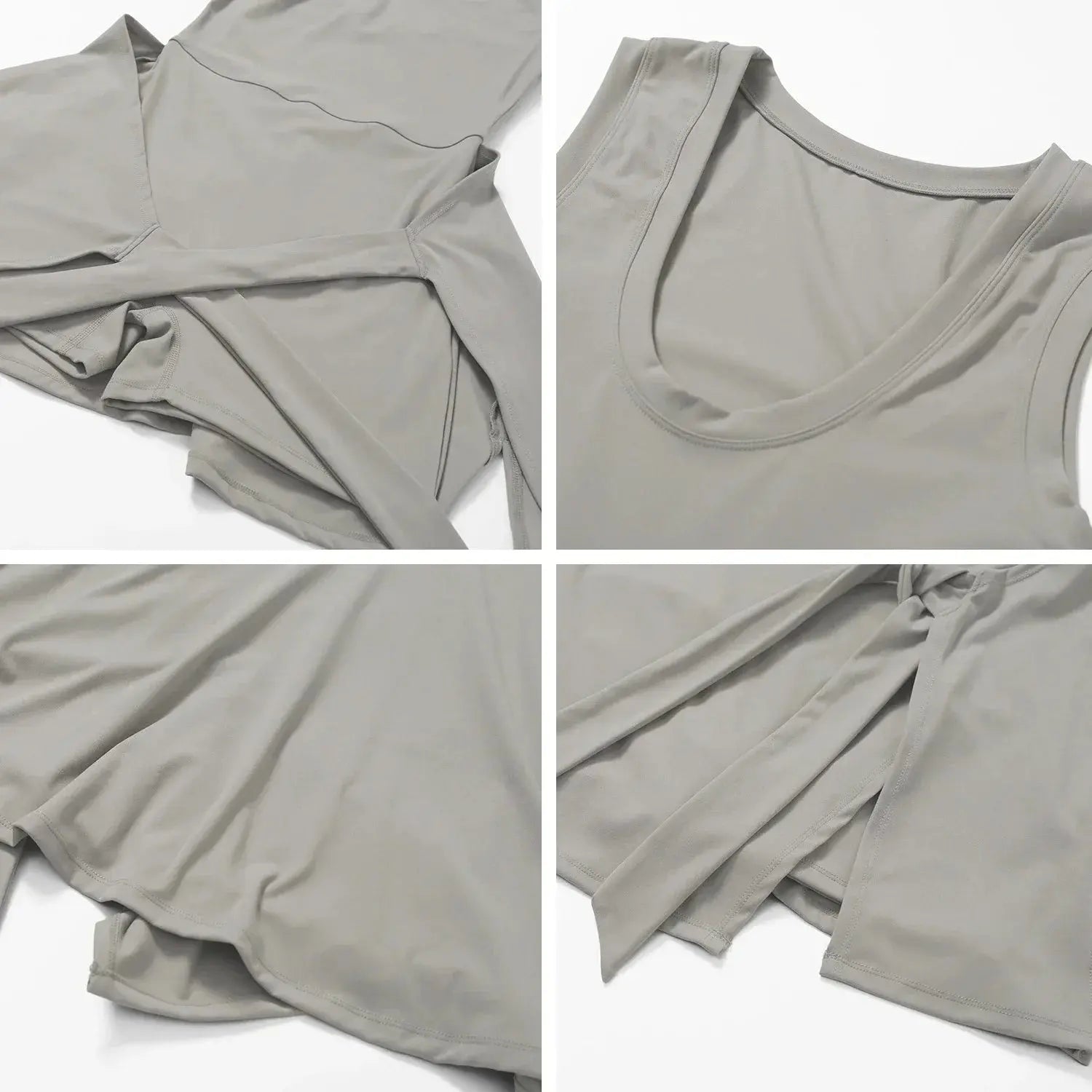 MunaWear - Women's Activewear - Liora - Flirty Active Wrap Dress With Lightweight Fabric For Casual Outings And Workouts - 