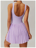 MunaWear - Women’s Activewear - Liora - Stylish Active Tank-Dress With Breathable Fabric For Tennis And Casual Wear - 