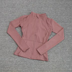 MunaWear  Women's Activewear  Mia – Quick-Drying Breathable Long Sleeve Sports Jacket for Yoga and Fitness Activities  PURPLE-M