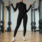 MunaWear - Women's Activewear - Sylvie – Summer Zipper Workout Jumpsuit for Women with High Elasticity & Comfort Fit - 