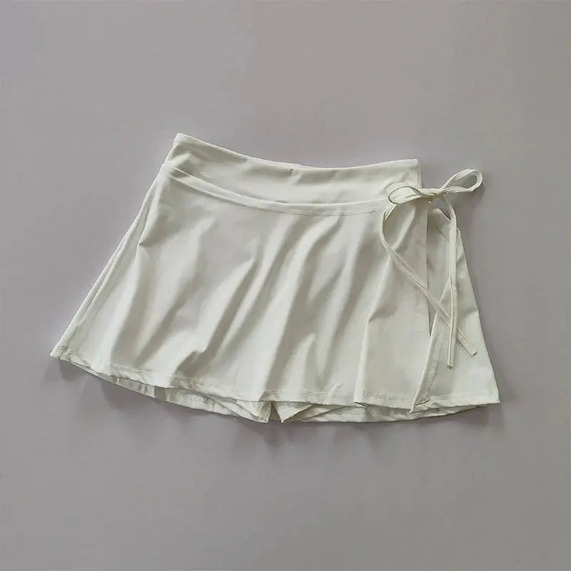 Mia – Quick-Drying Black Tennis Skirt with Pockets & Side Split for Active Women Size XS-L 0