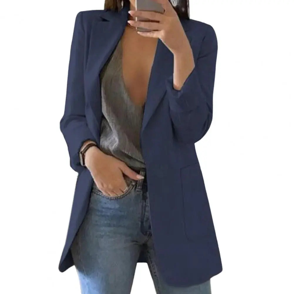 Leyna – Elegant Women's Long Blazer With Figure-Hugging Cut For Formal And Casual Occasions 2