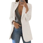 Leyna – Elegant Women's Long Blazer With Figure-Hugging Cut For Formal And Casual Occasions 3