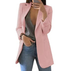 Leyna – Elegant Women's Long Blazer With Figure-Hugging Cut For Formal And Casual Occasions 4