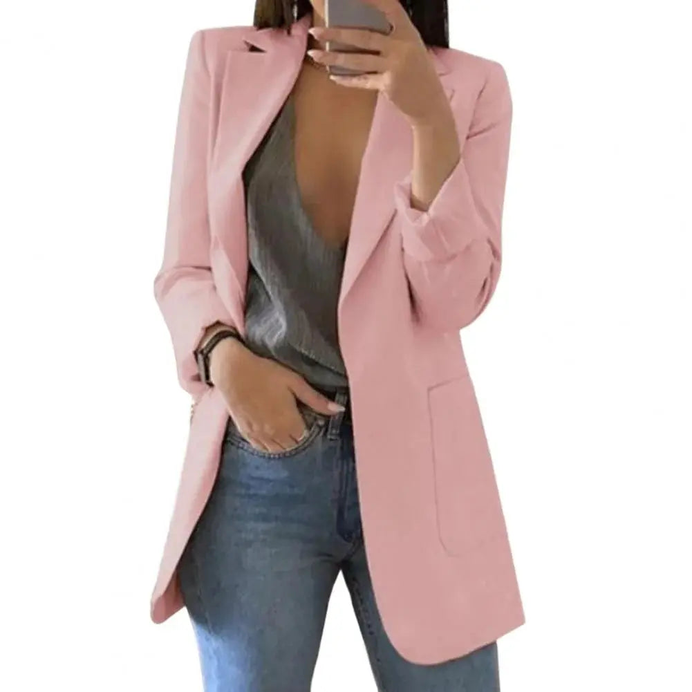 Leyna – Elegant Women's Long Blazer With Figure-Hugging Cut For Formal And Casual Occasions 4
