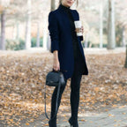 Liora – Classic Women's Stand-Up Collar Coat for Autumn and Winter 9