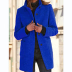 Liora – Elegant Women's Long Winter Coat With Down Button For Timeless Style 1