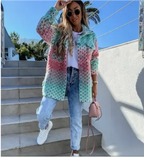 Liora – Stylish Long Button-Down Coat With Warm Knit For Winter Comfort 3