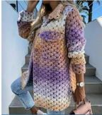 Liora – Stylish Long Button-Down Coat With Warm Knit For Winter Comfort 5