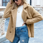 Serene – Cozy Women's Teddy Coat With Long Sleeves For Winter And Casual Wear