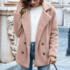 Serene – Cozy Women's Teddy Coat With Long Sleeves For Winter And Casual Wear